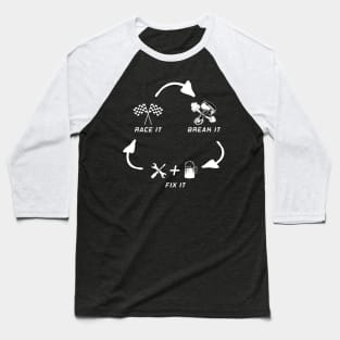 Race Life Cycle Baseball T-Shirt
